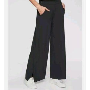 Athleta Womens Gramercy Track Trouser Pants 4 Black Stretch Athleisure #376009
